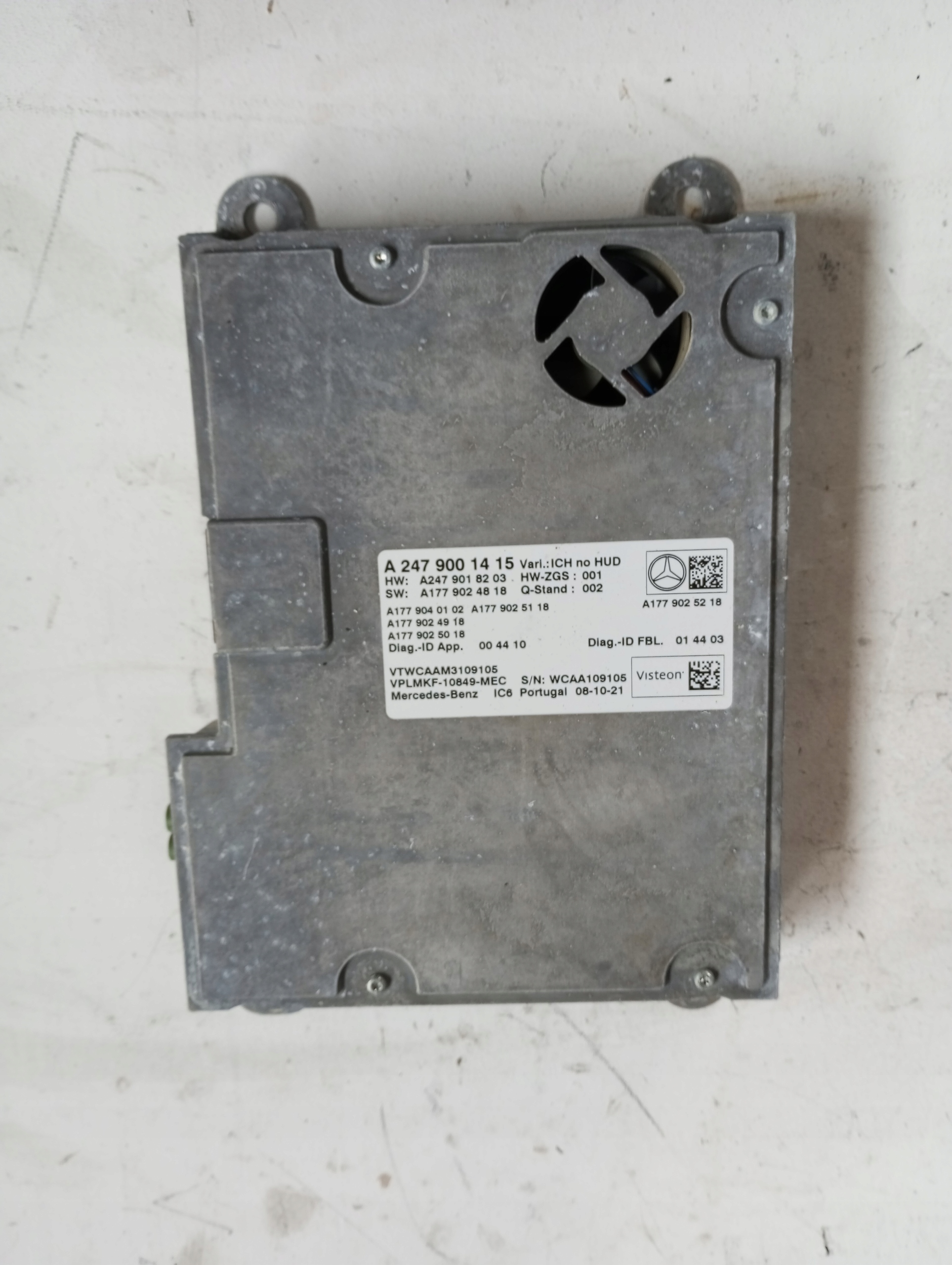 module control unit of the dial MERCEDES 247 A27 A247900281415