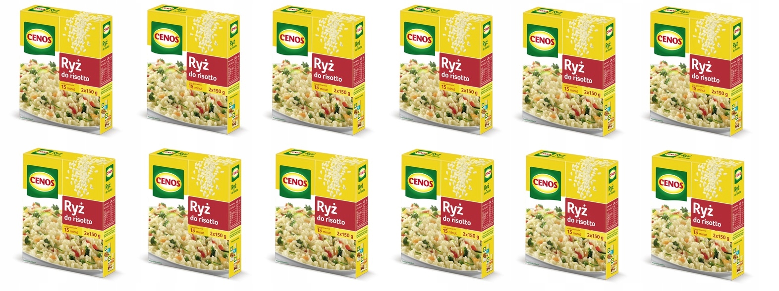 12x 300g Cenos ryż do risotto w torebkach Karton