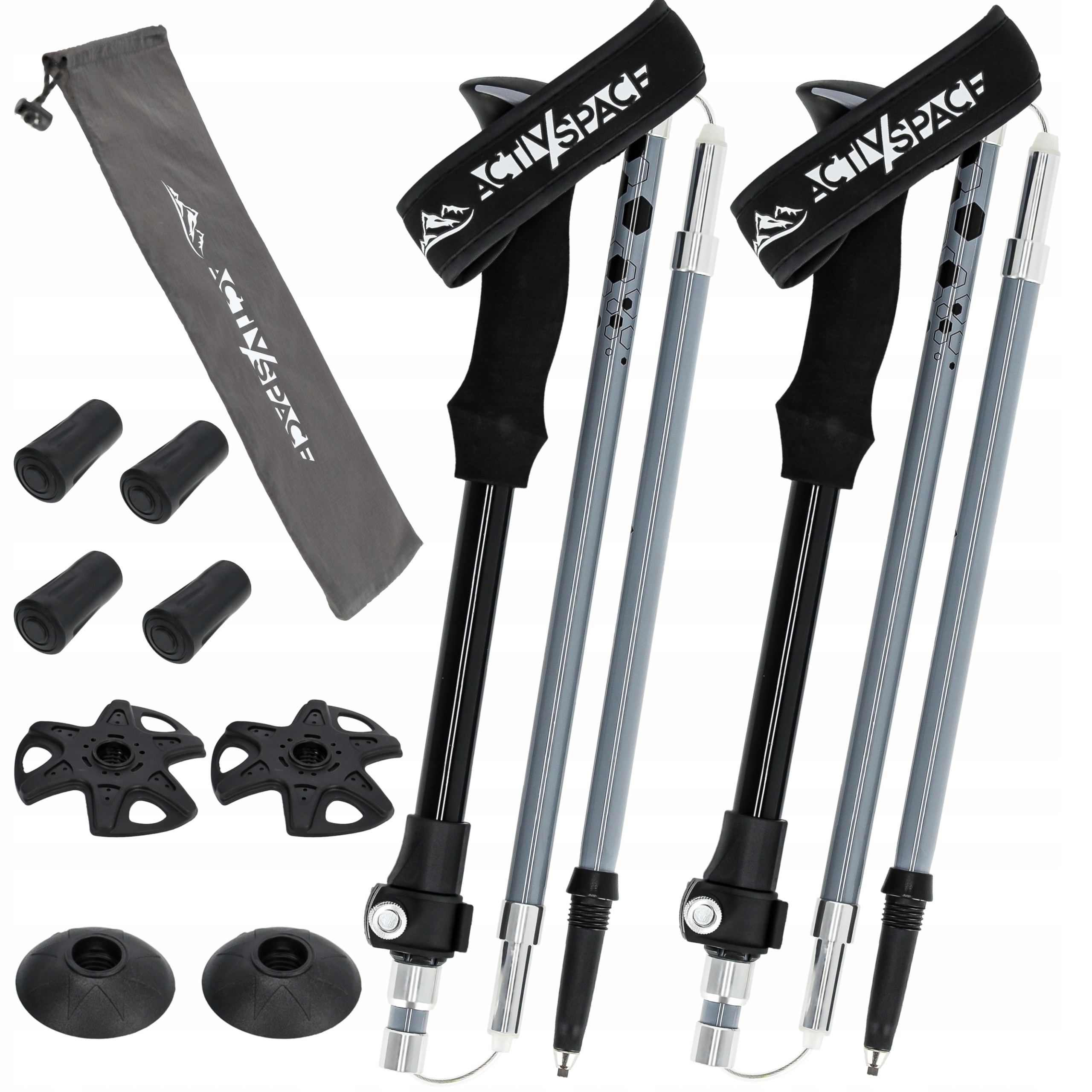 Trekingové Hole Skládací Turistické Hole Do Hor Pro Chůzi Fold Sada 2KS Pro