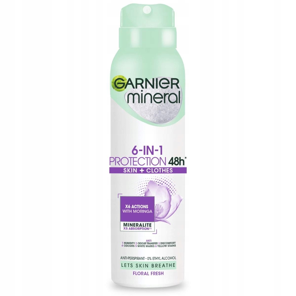 GARNIER DEO MINERAL 150ml 6 IN 1 PROTECTION 48H
