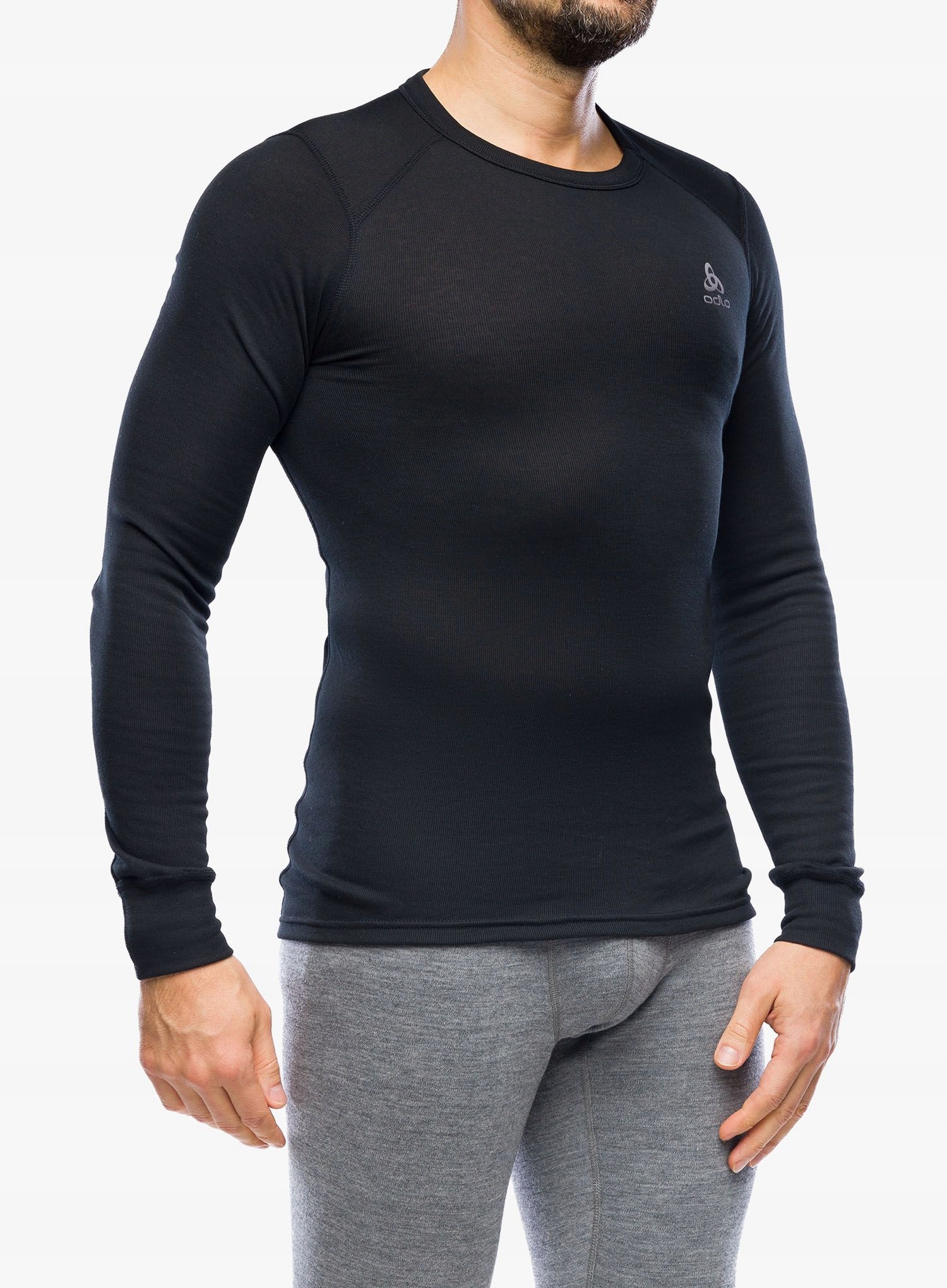 Termo mikina Odlo Active Warm Eco Bl Top Crew Mikina Ls černá XL