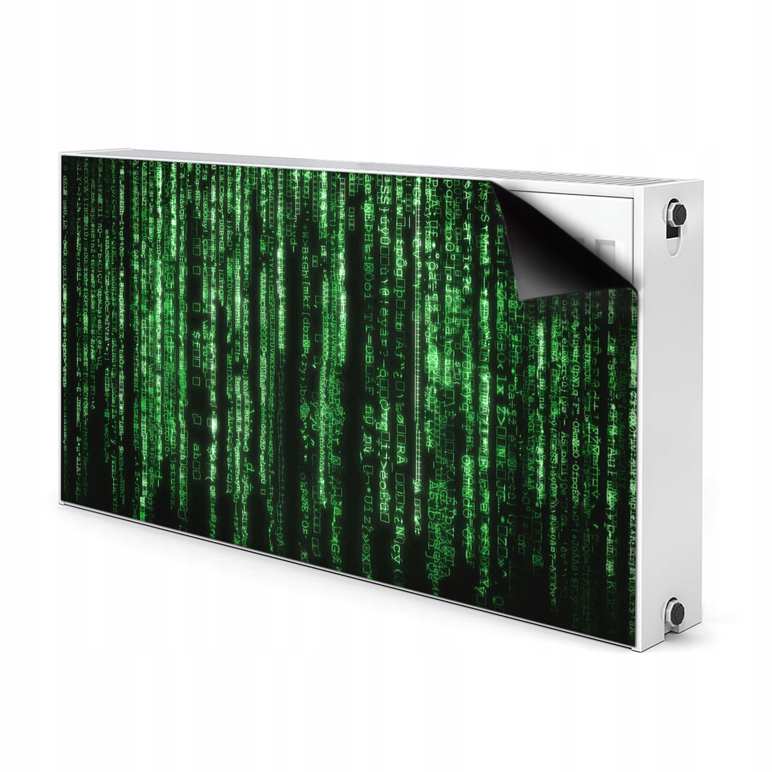 Na radiátor Dekorace magnet 110x60 Zelené znaky