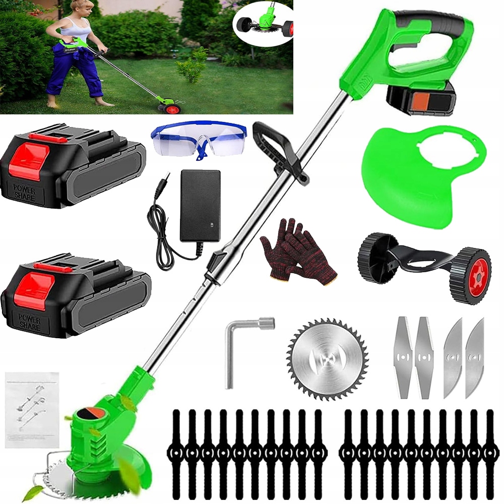 Křovinořez Vyžínač Akumulátorová Sekačka Výkonná 800W 20000 Rpm