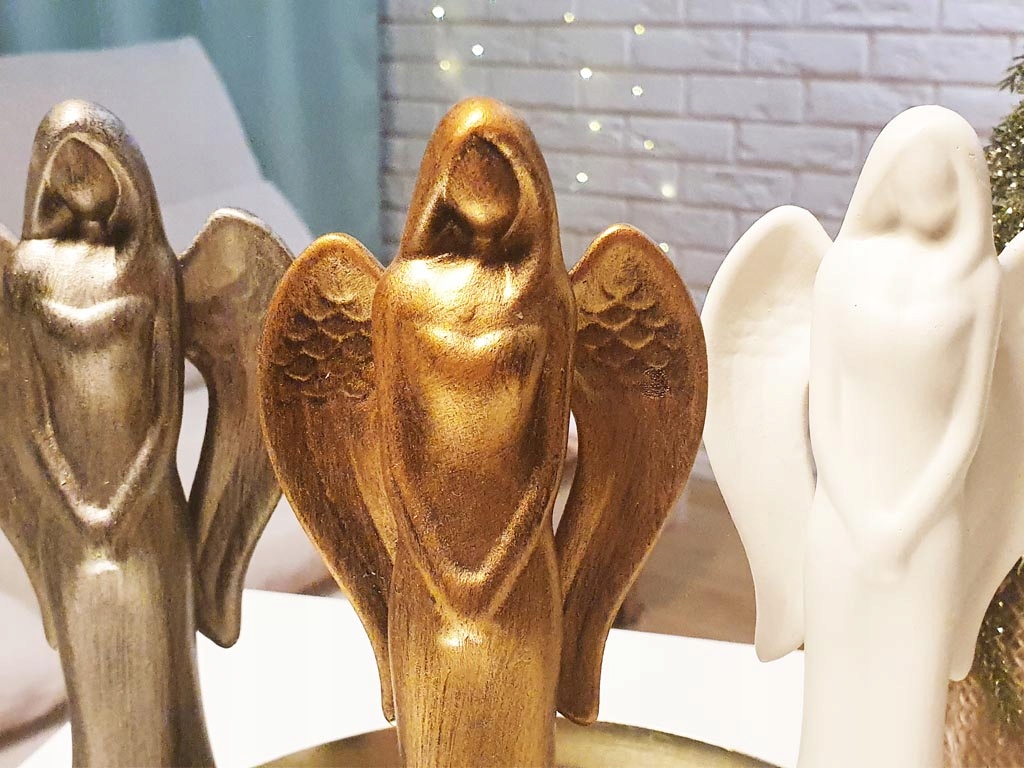 ANIOŁEK FIGURKA duża ANIOŁ Stróż ŚWIĘTA WESELE M Materiał dominujący ceramika