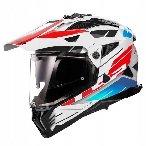 Enduro prilba Atv LS2 MX702 Pioneer II Namib White Blue Red S