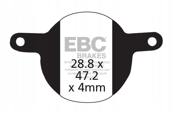 CFA331 Klocki hamulcowe rowerowe (organiczne) Ebc Brakes