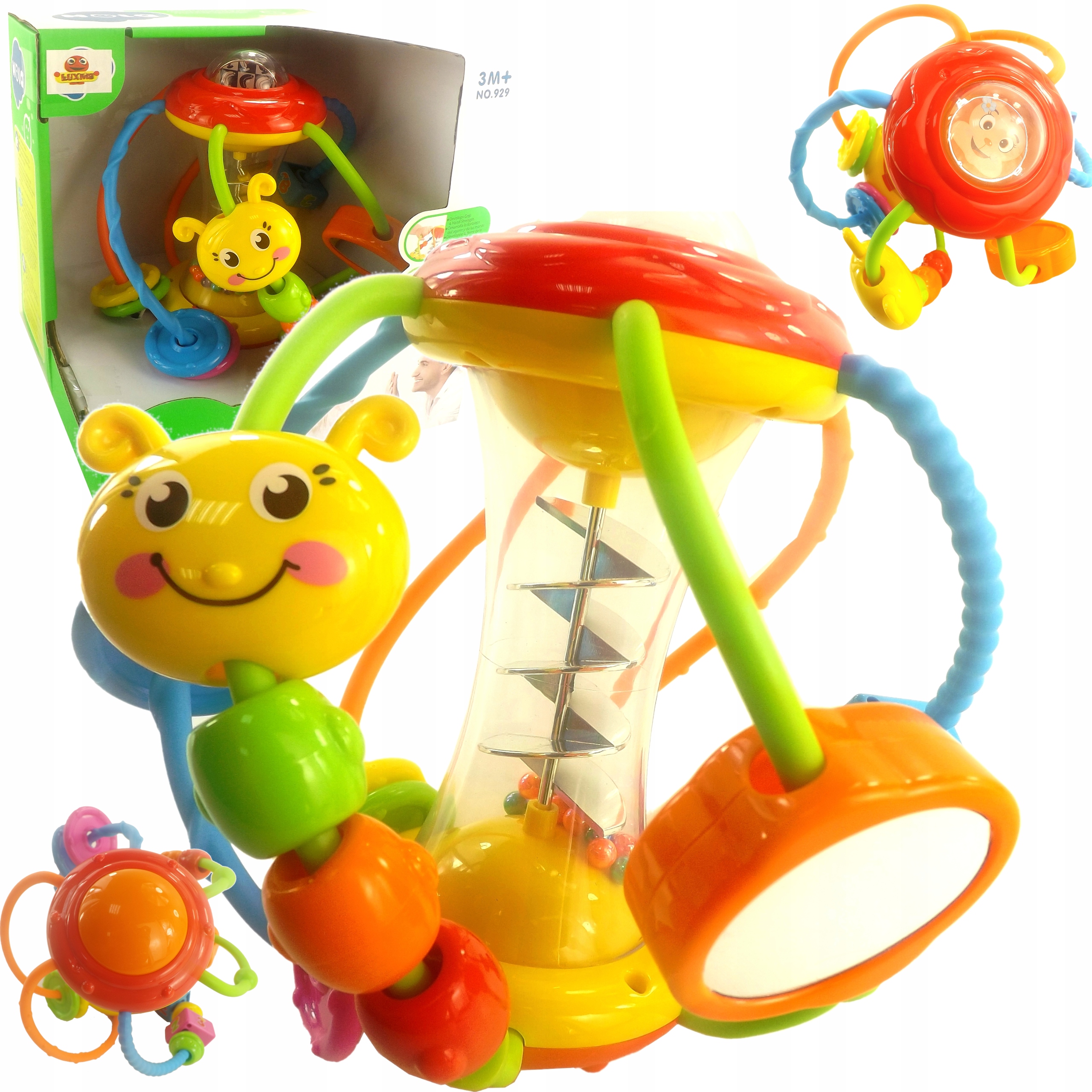 

Interaktywna Grzechotka Piłka Kula Piszczałka 929