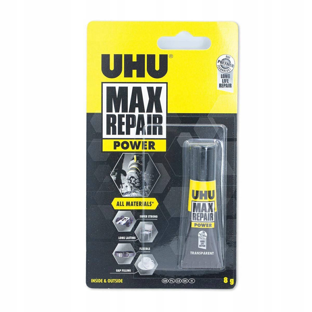Klej naprawczy Uhu Max Repair mocny trwały 8g