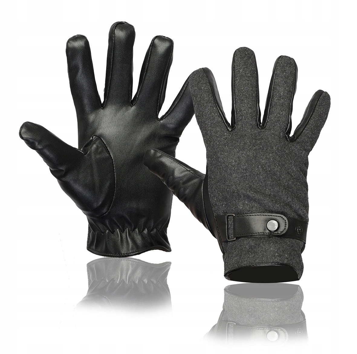 

Rękawiczki Męskie 1 Czarno-szare M/L Pako Jeans