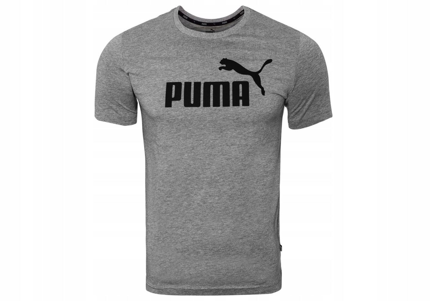 PUMA KOSZULKA MĘSKA T-SHIRT ESS LOGO TEE GRAY r.L