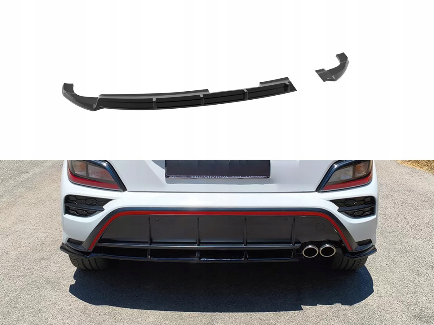 Kryt zadního nárazníku difuzér pro Hyundai Kona I 2021-2023