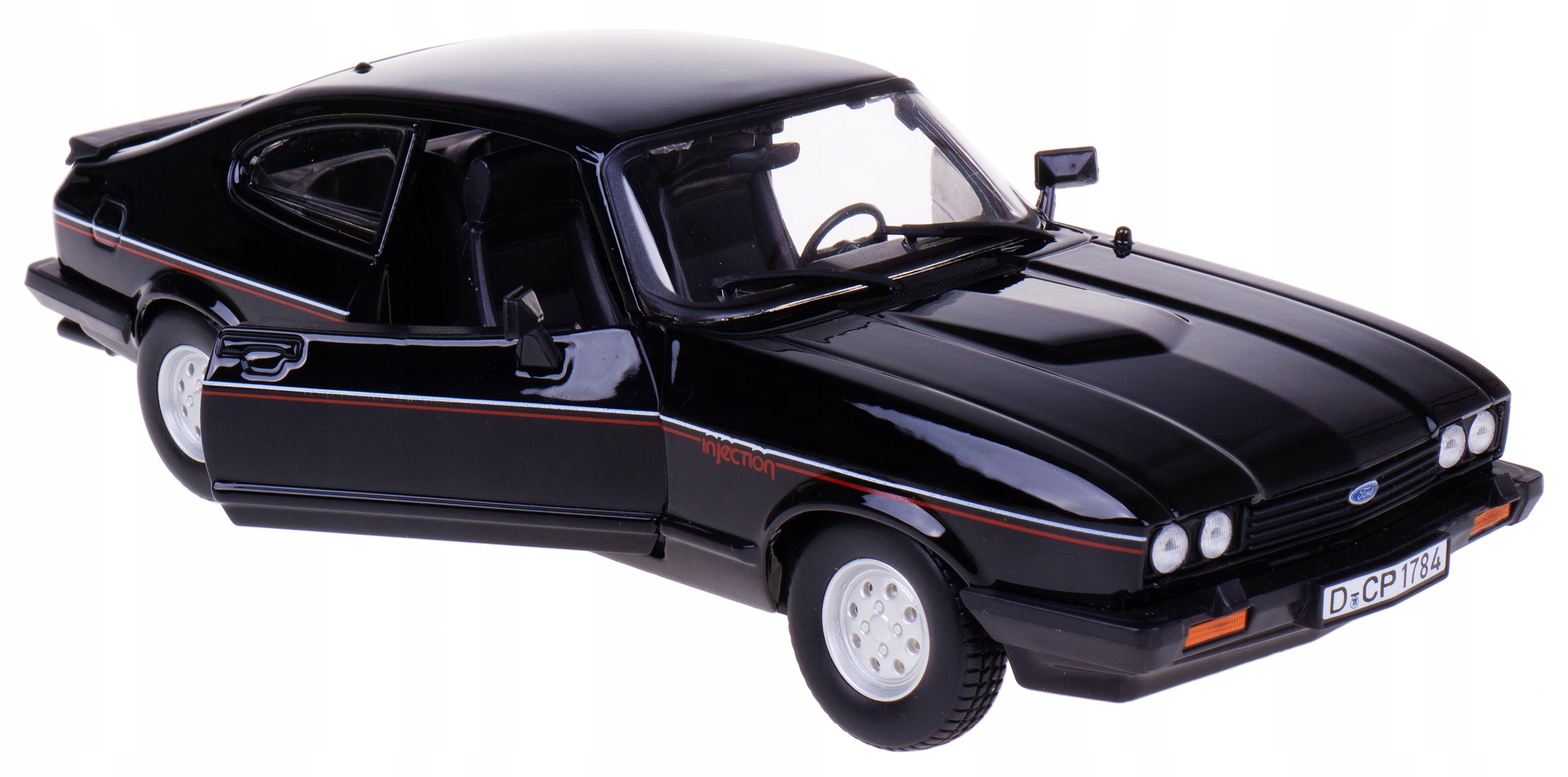 Ford Capri 1982 Model Kovový Bburago 1:24 Černý