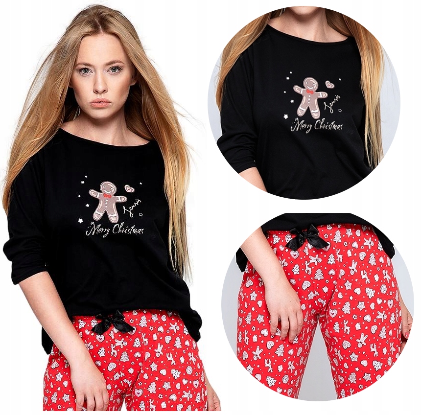 

Piżama Sensis damska Xmas Sammy bawełniana * XL