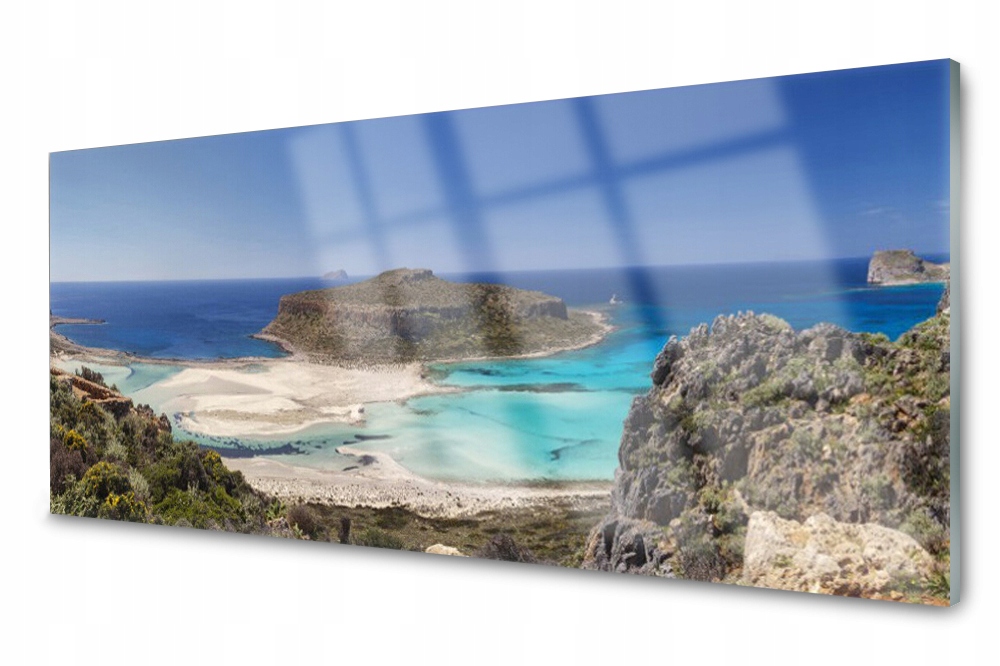 

Panel szklany do kuchni Wyspa Morze Plaża 125x50