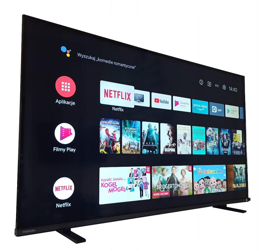 

Smart Tv 50 Toshiba 4K Uhd Android DVBT2 Hevc Qled