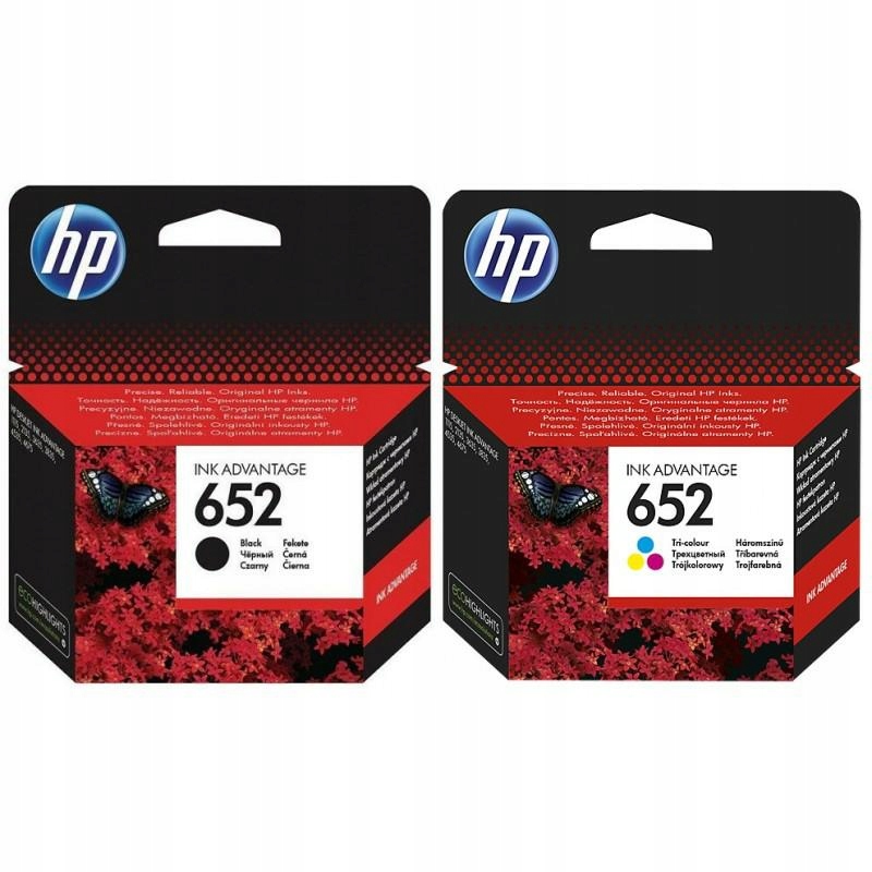 

Zestaw Hp 652 Kolor+Czarny
