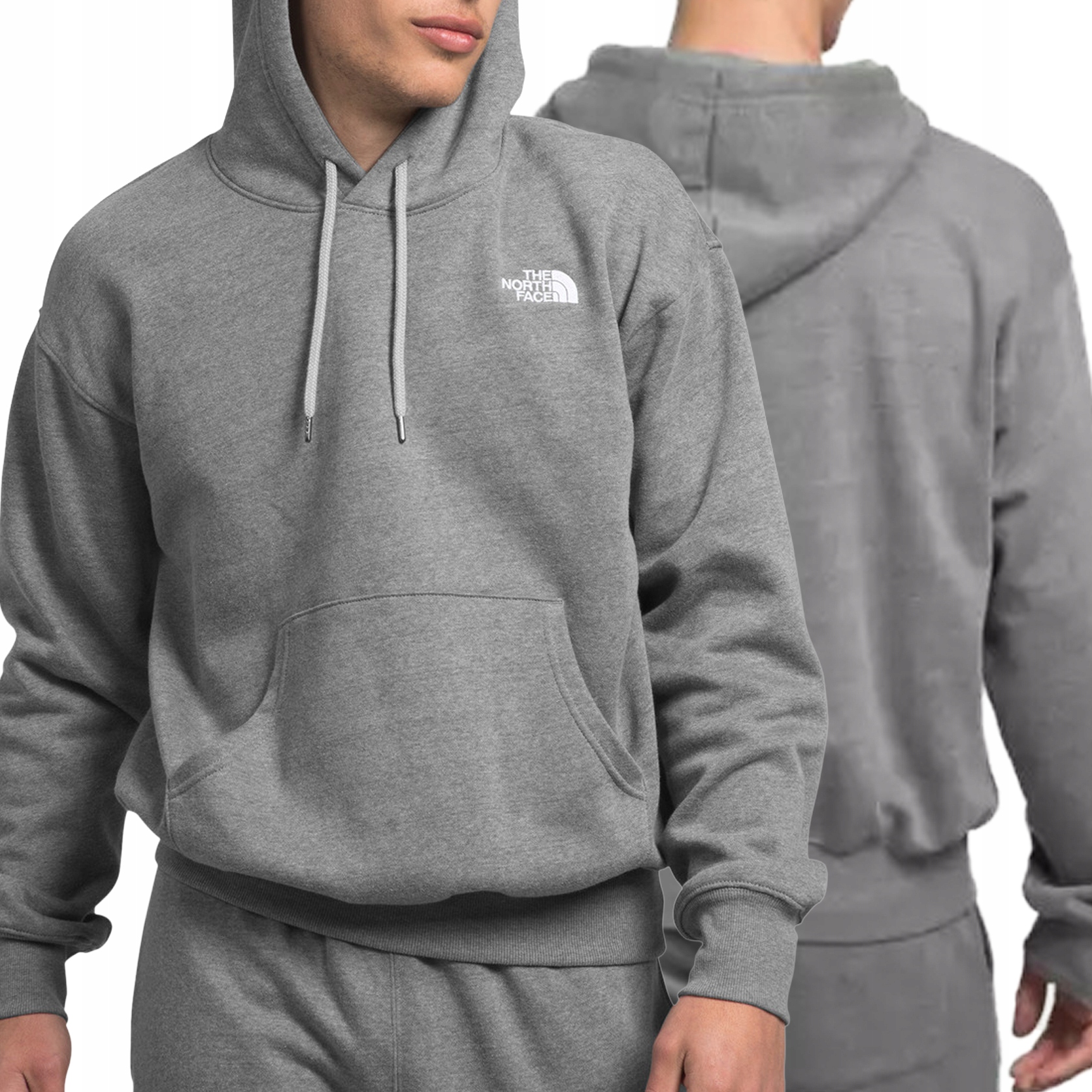 The North Face pánská mikina šedá s kapucí zateplená NF0A84GEDYY L