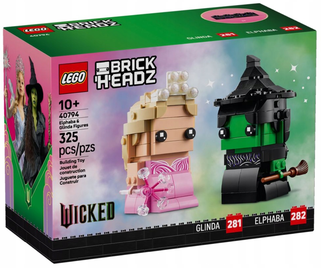 Lego 40794 Brickheadz Wicked Figurky Elphaby A Glindy