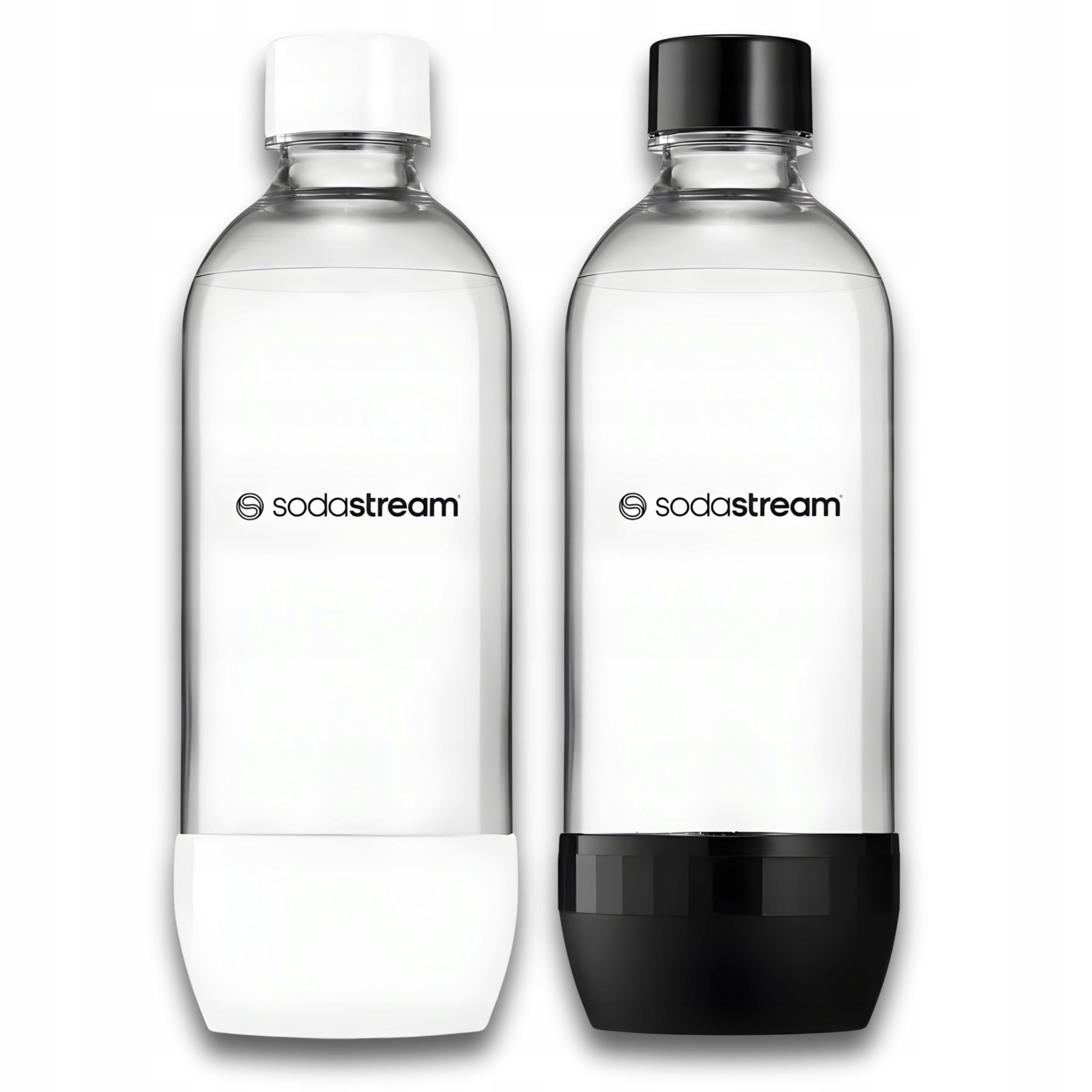 SodaStream Butelki do Saturatora 2x 1L czarna biała zestaw do zmywarki