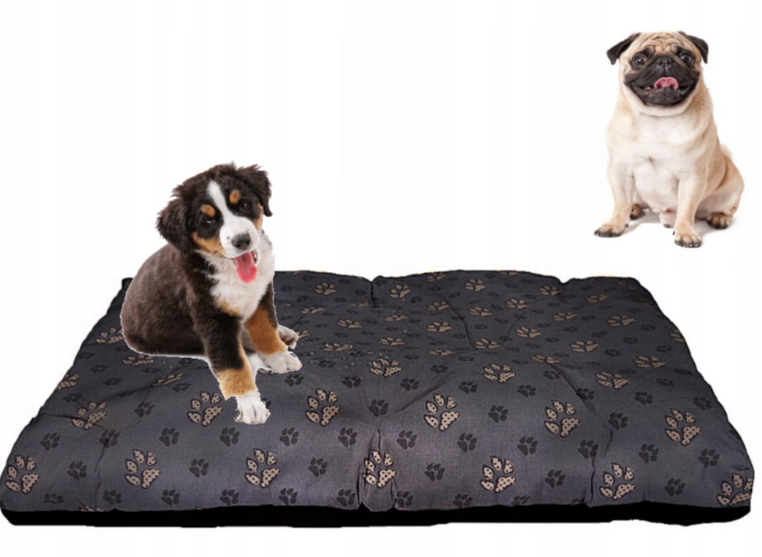 Levně Pelíšek pro psa s polštářkem 100x70 Tlapky