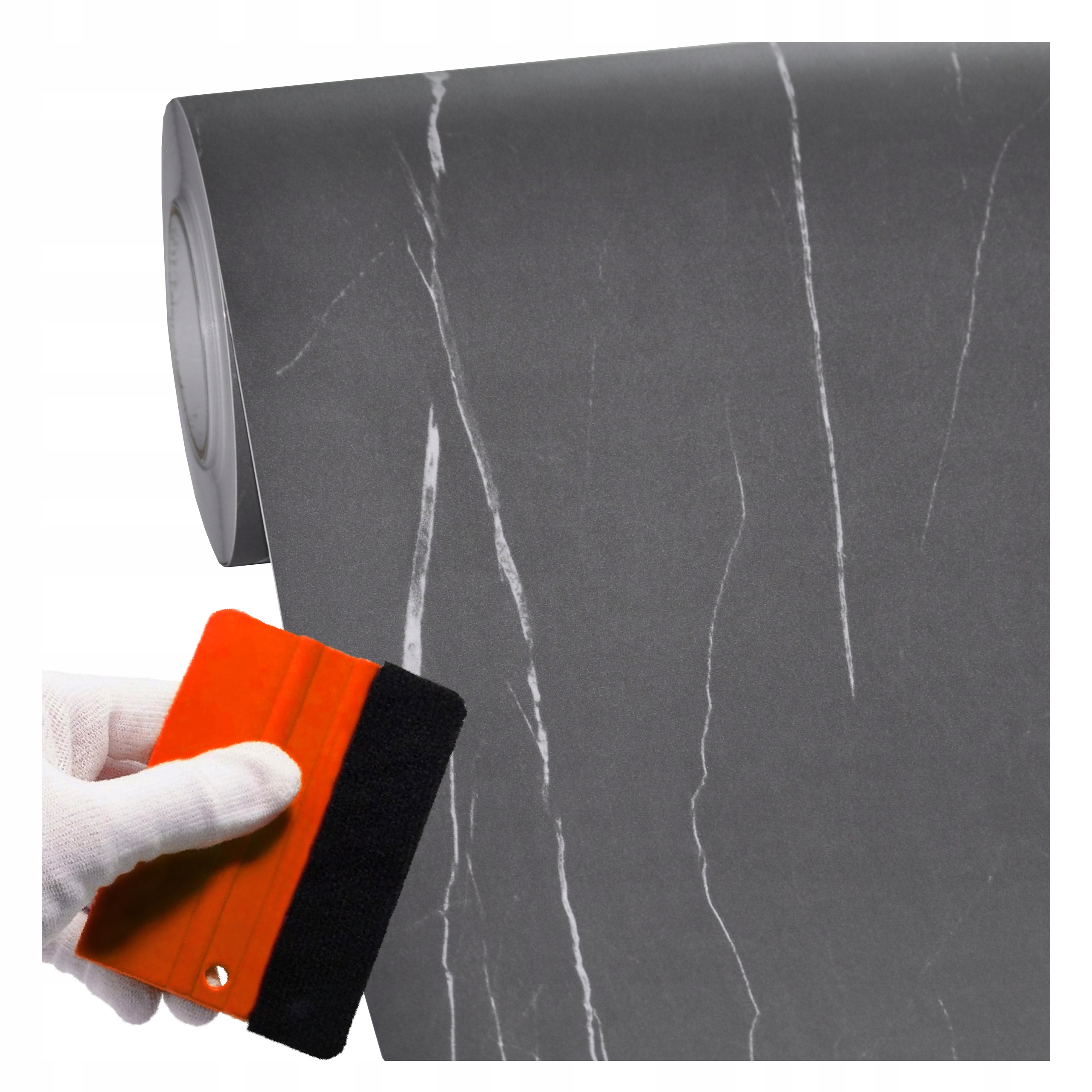 Nábytková dýha Samolepicí 122 x 200 cm Dveře Pracovní deska Silná struktura Mramor