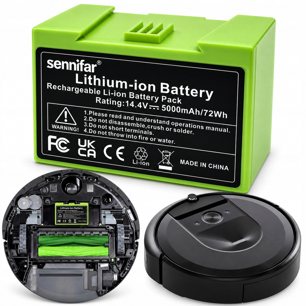 Baterie pro iRobot Roomba i7 i7+ i3 i3+ i4 i4+ e5 e6 ABL-D1 14.4V
