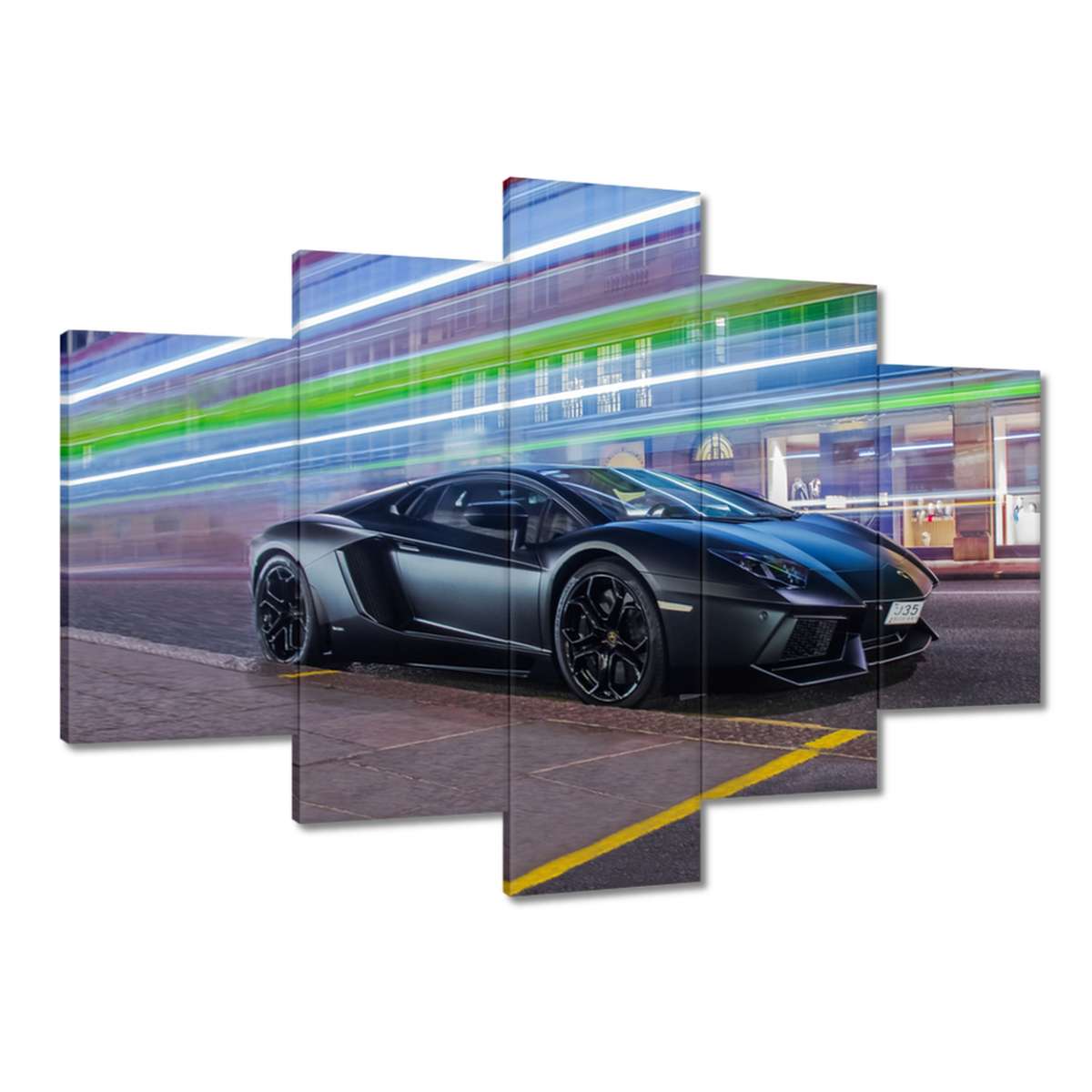 

Obrazy 150x105 Szybkie auto mknie nocą