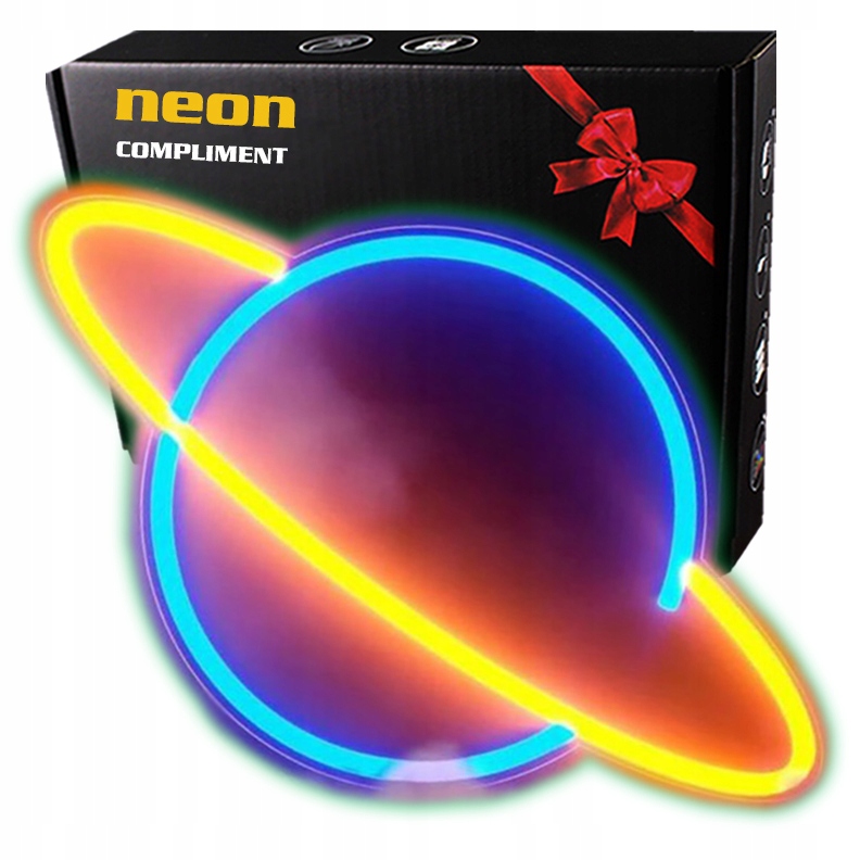 

Neon Led Baterie/USB Na ścianę Planeta