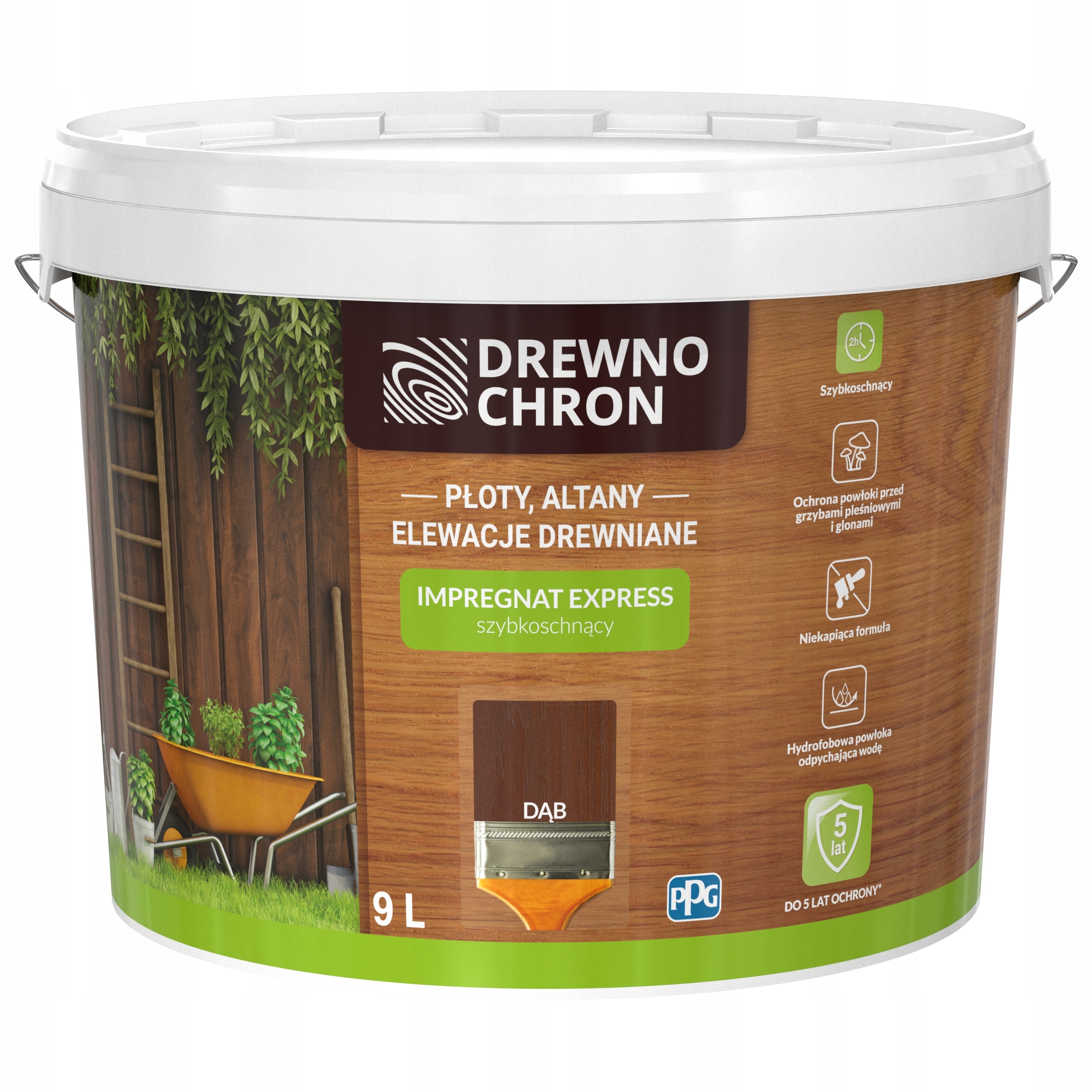 

Drewnochron Impregnat Express 9L Dąb