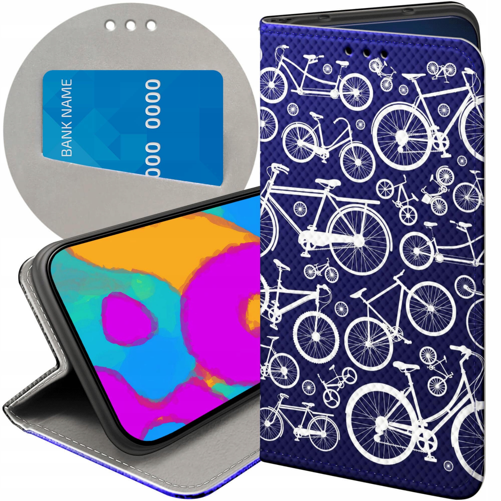 Etui Z Klapką Do Xiaomi Redmi Note 9T Rowerowe Z Rowerem Kolarz Case
