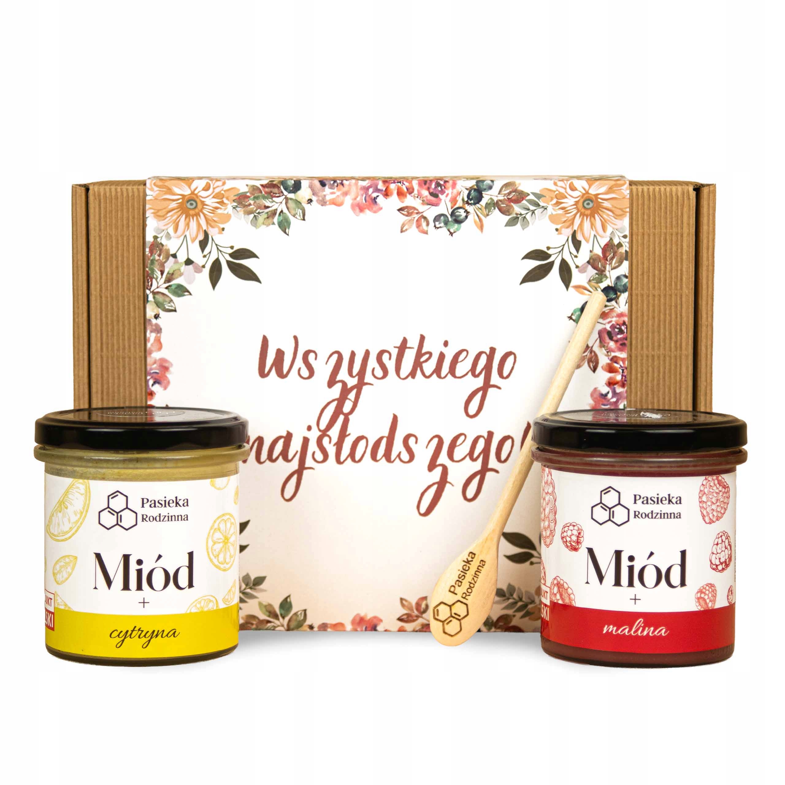 Levně Sada Med s malinou Med s citronem 410 g Ideální na Den žen Dárek