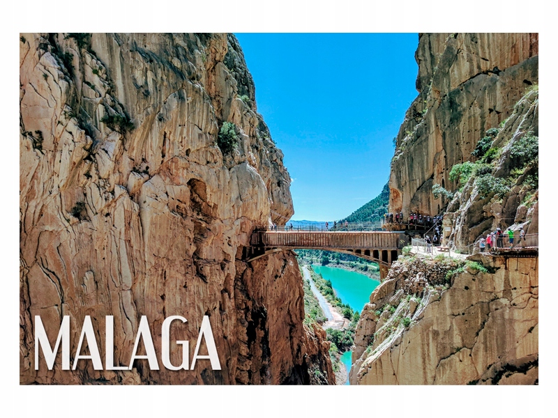 

Malaga Ścieżka Króla Szlak Magnes na lodówkę