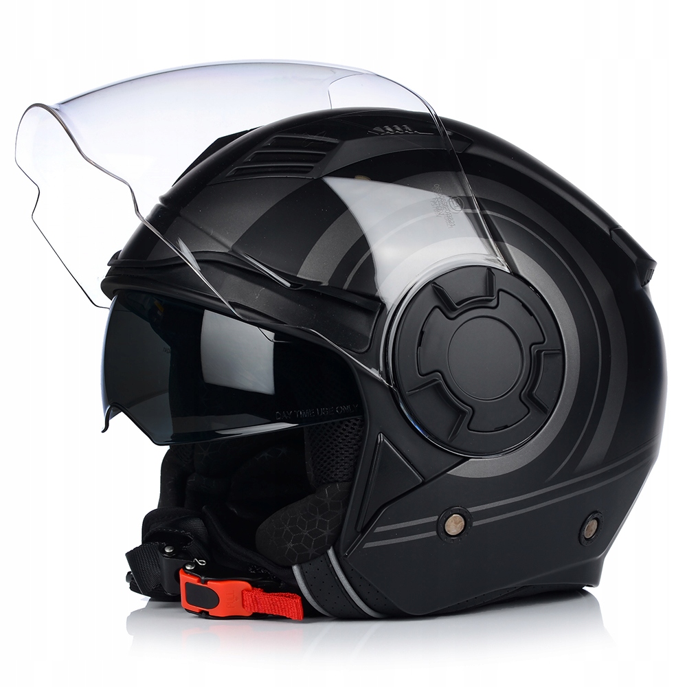 KASK MOTOCYKLOWY | VITO ISOLA | OTWARTY TITAN MATT SKUTER CHOPPER + BLENDA Stan opakowania oryginalne