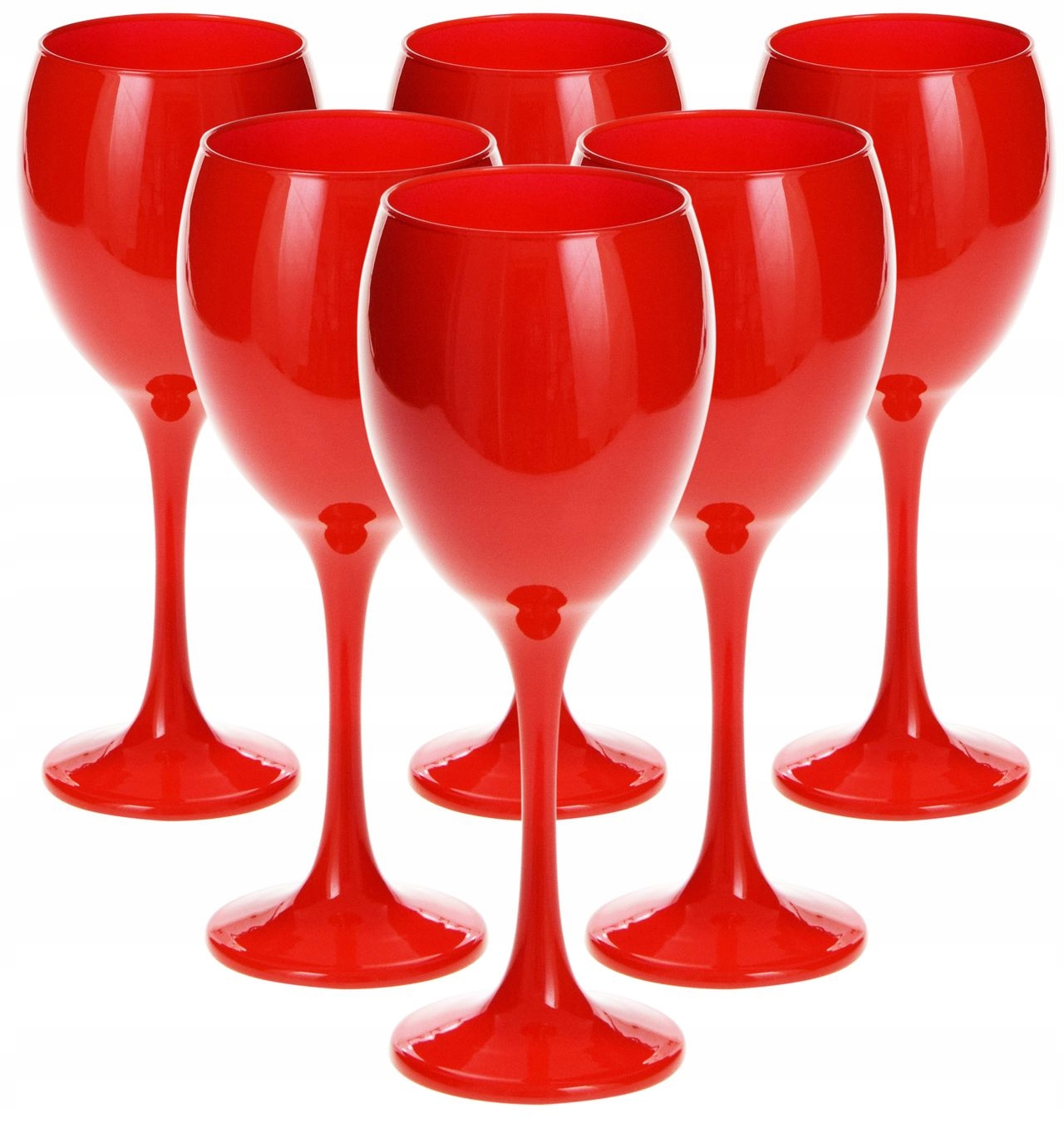 

Czerwone nowoczesne kieliszki do wina 300ml