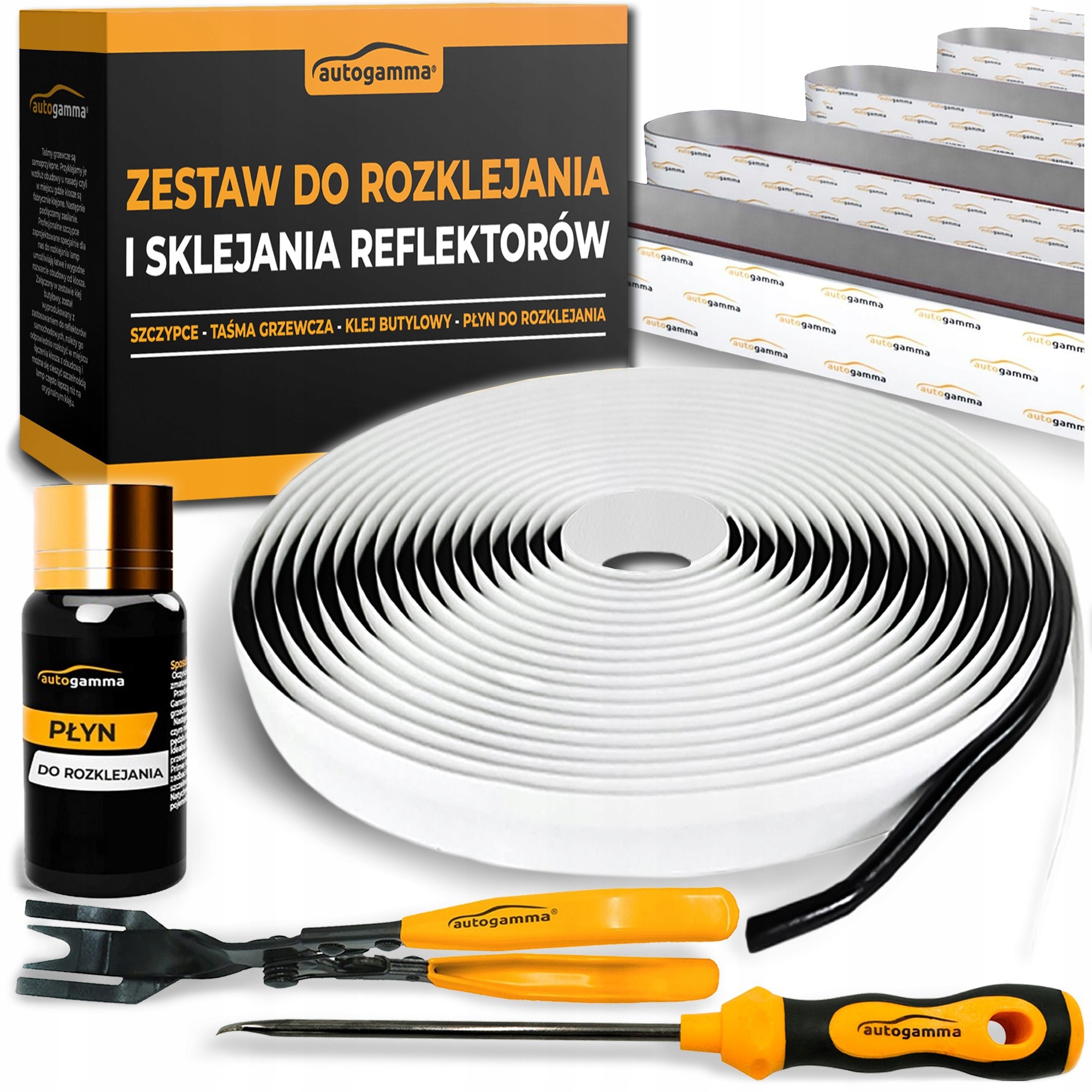 Sada pro rozlepení automobilových světlometů Auta butylové lepidlo kleště