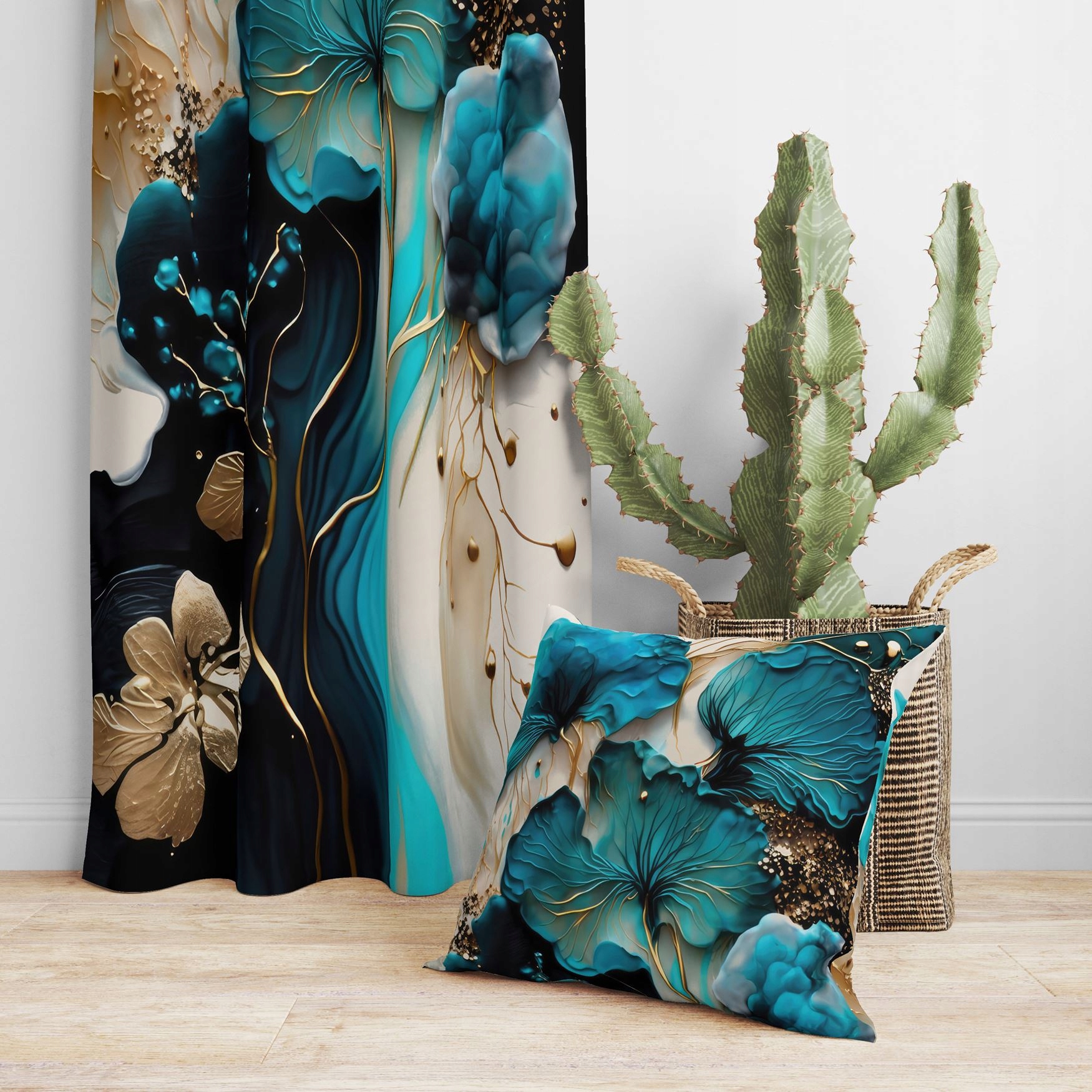 POSZEWKA NA PODUSZKĘ DEKORACYJNA 40x40 JASIEK 136 Kolor wielokolorowy