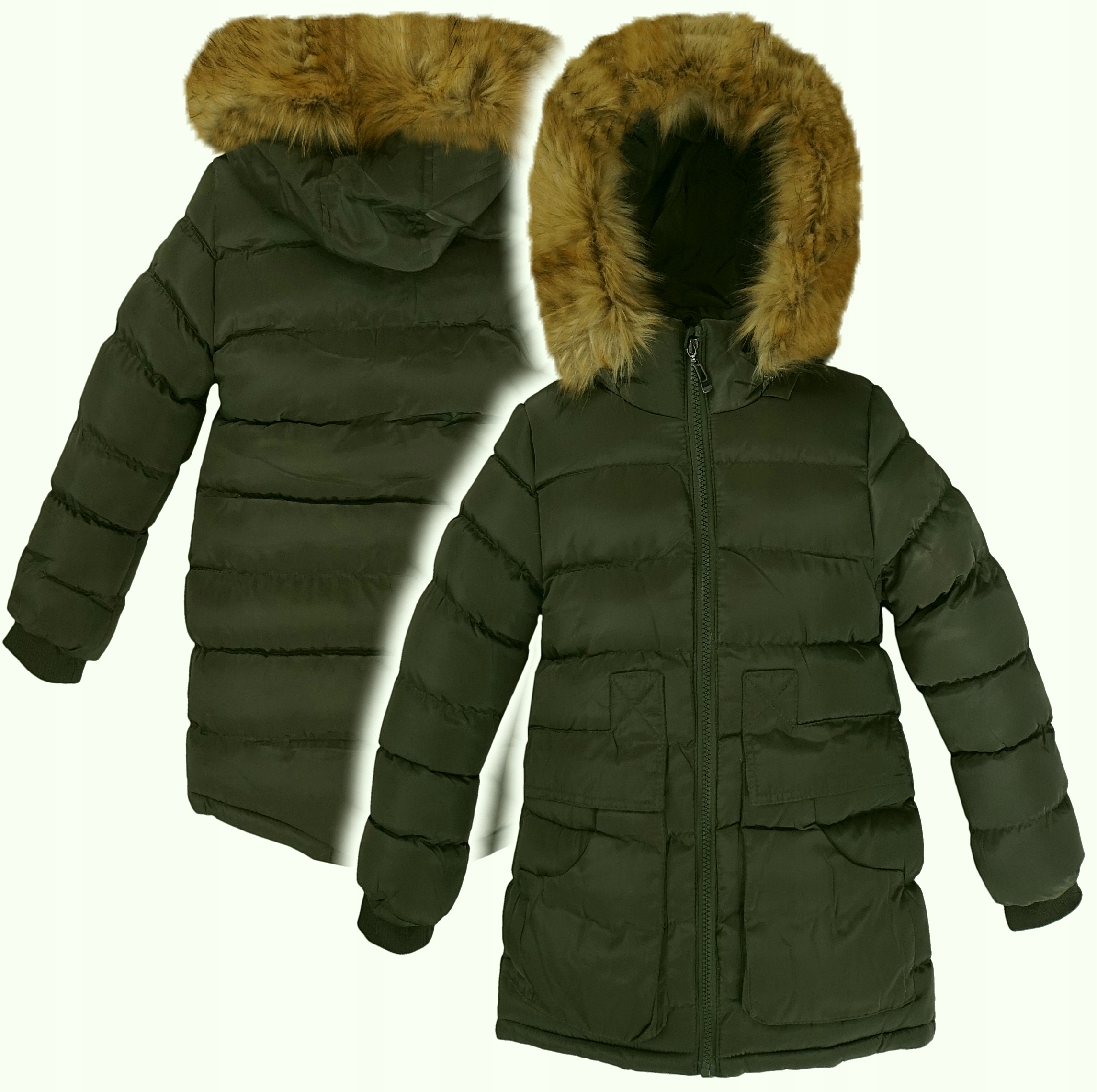 

Zimowa Kurtka Alaska na misiu futerko 140/146