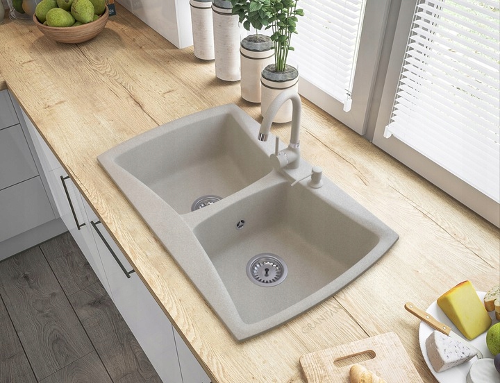 DOZOWNIK DO PŁYNU/MYDŁA GRANITOWY DO ZLEWOZMYWAK Kolor pompki czarny