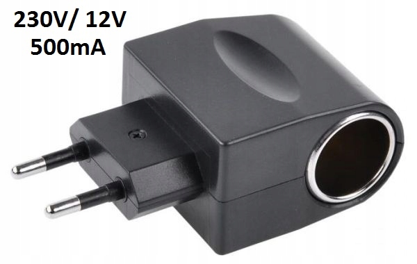 PRZEJŚCIÓWKA ADAPTER ZAPALNICZKI 220V 230V / 12V Model 003027