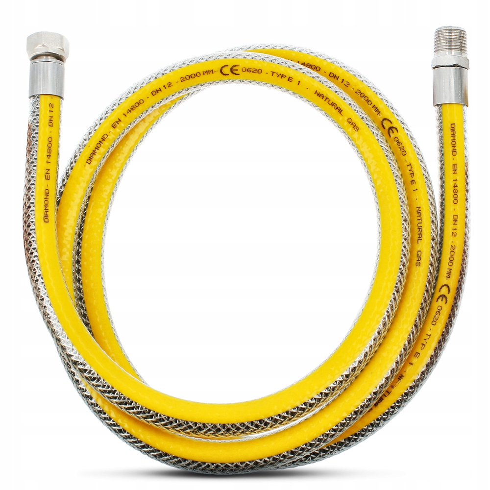 Plynová připojovací flexibilní hadice 1/2'' 200cm