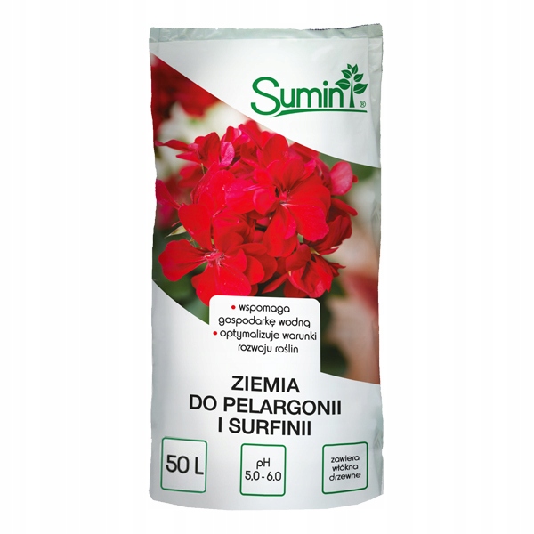 

Ziemia Do Pelargonii I Surfinii 50L Sumin