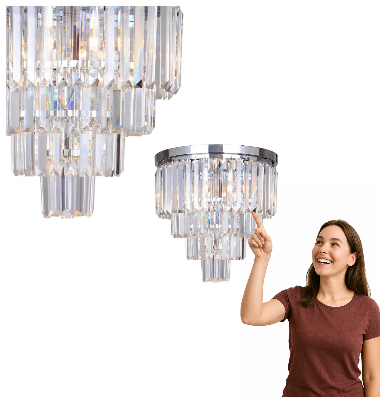 Stropná lampa Amedeo FC17106/4+1-CHR Zuma Line