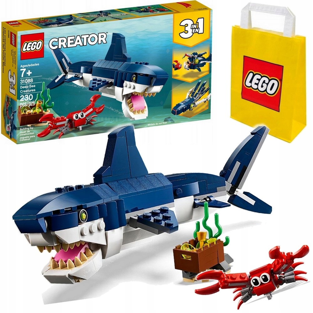 Lego Creator 31088 Morskie stworzenia Rekin 3w1