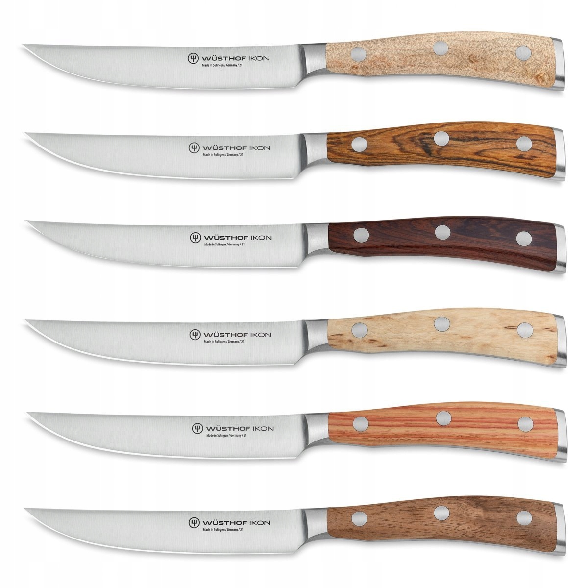 Ikon Sada 6 steakových nožov 12 cm v koženom vrecku Wüsthof