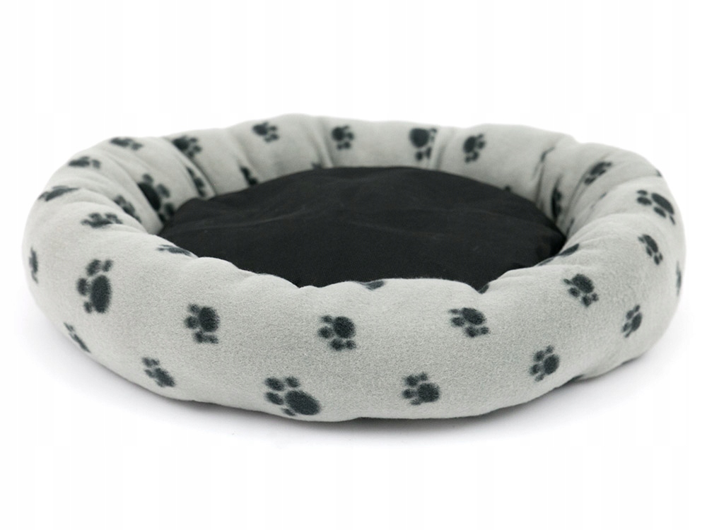 

Legowisko Dla Psa Szare W Łapki Okrągłe 60CM