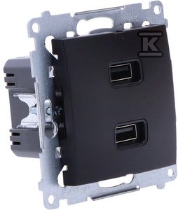 Nabíječka 2XUSB 2.1A, 5V Černá SIMON54