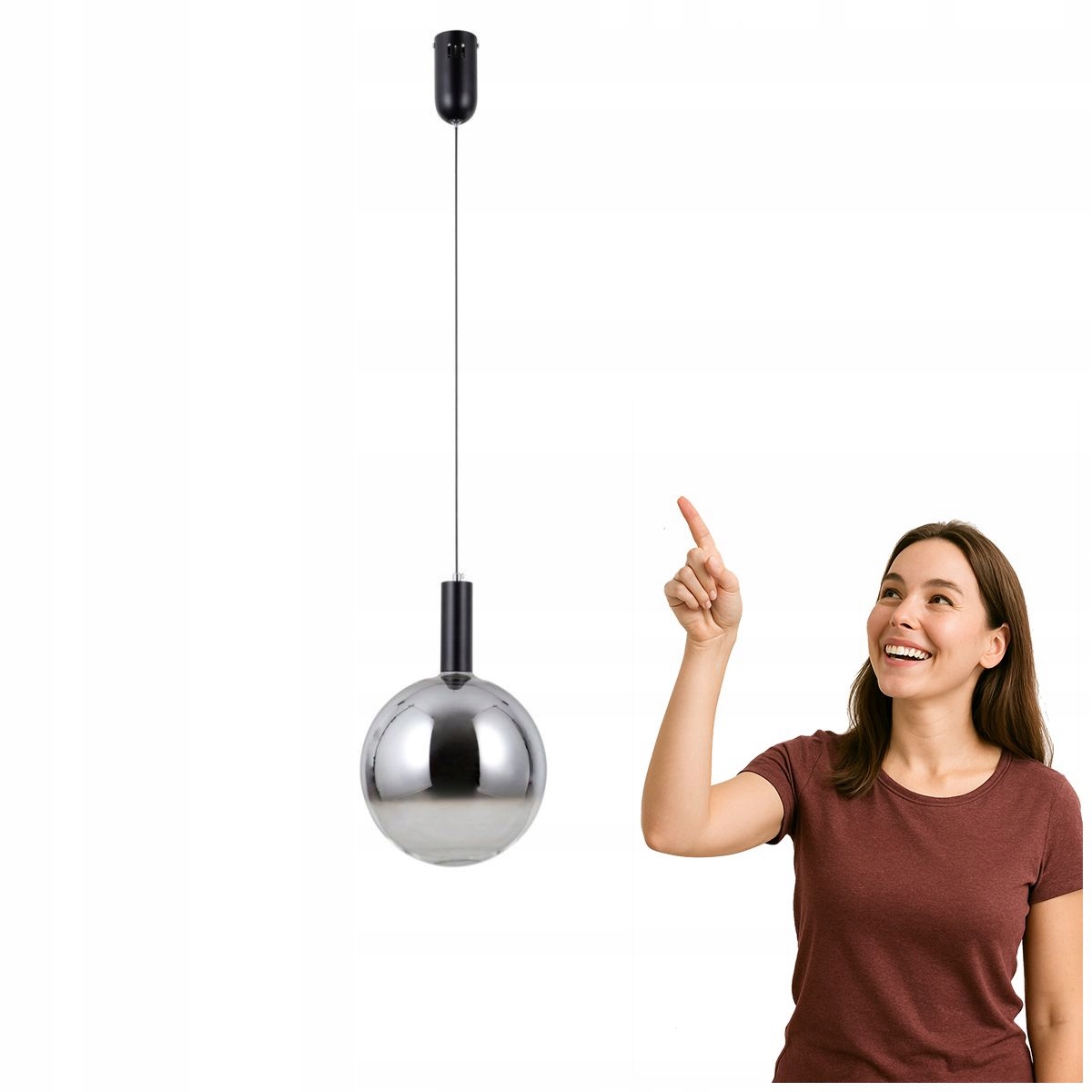 Závesná Led lampa 5W Strela PND-34378-1L-BK Italux