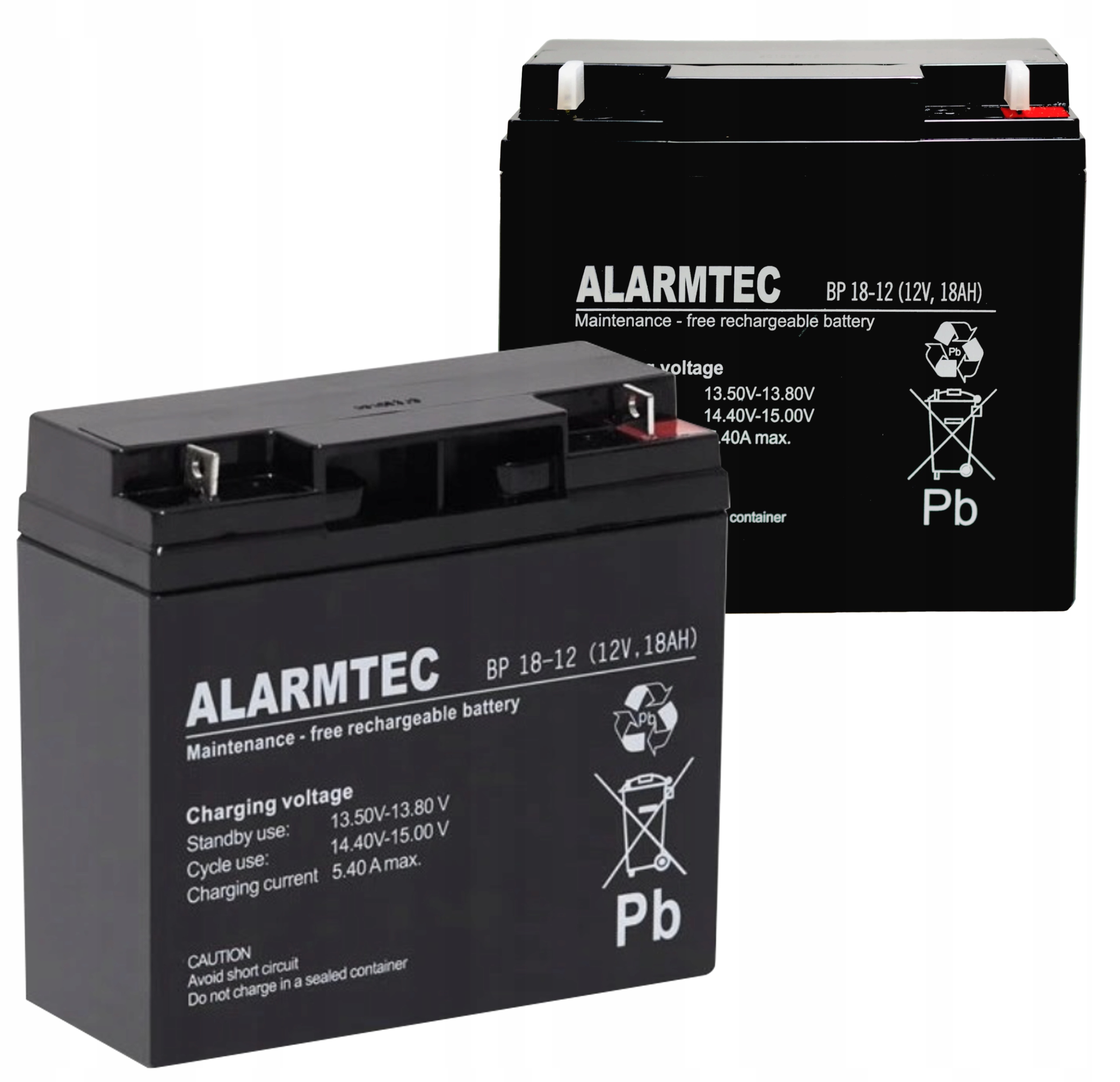 Akumulátor Alarmtec Bp 18-12 18Ah 12V Agm Alarmové systémy