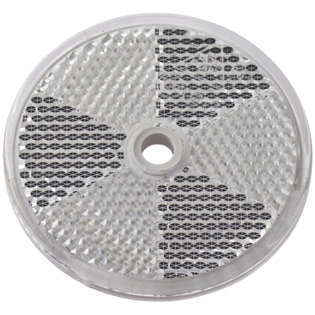 

Odblask biały do przyczepy fi 60 mm z otworem