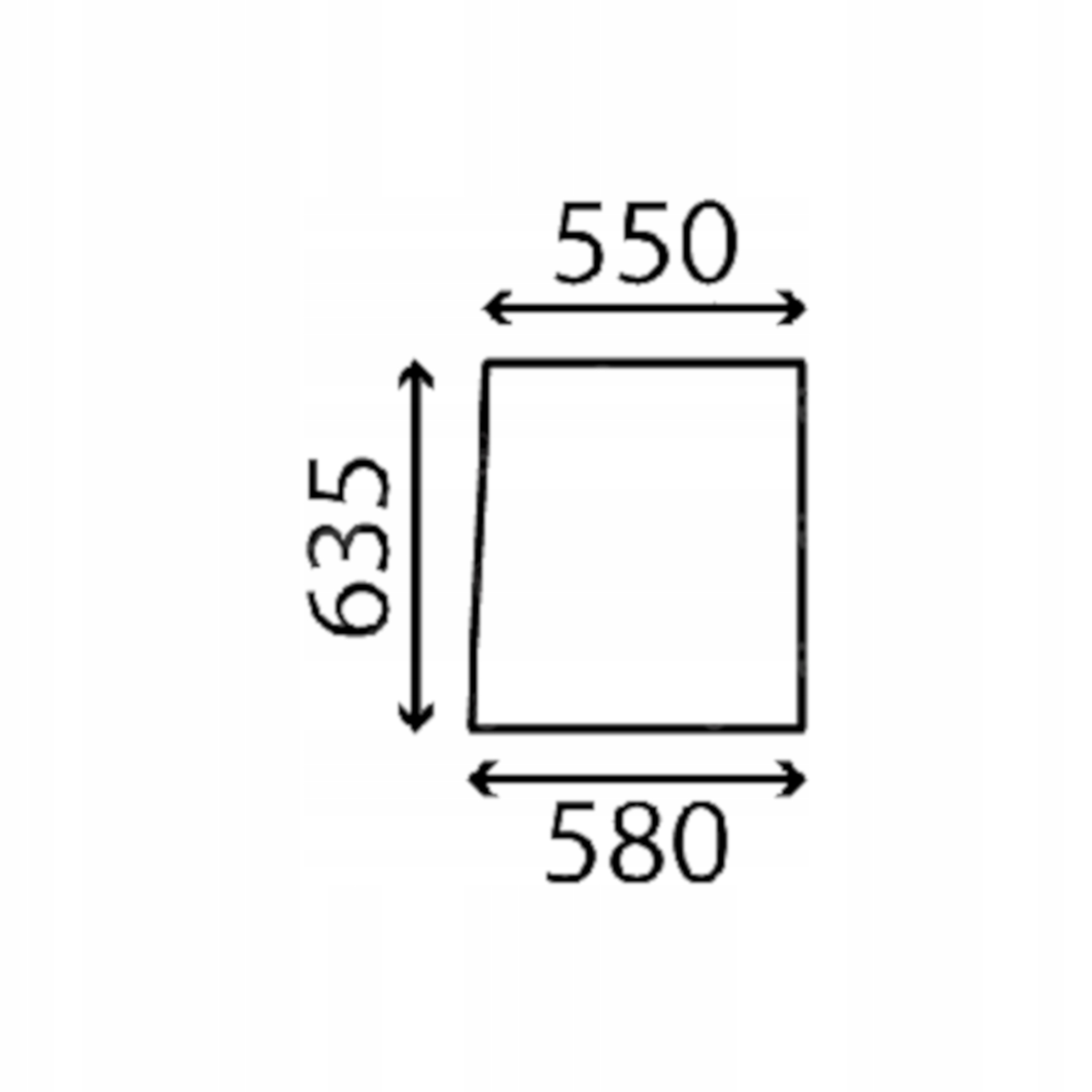 sklo Yanmar dveře horní levé 172135-69160